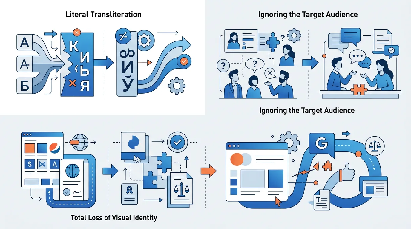 Типичные ошибки при русификации бренда