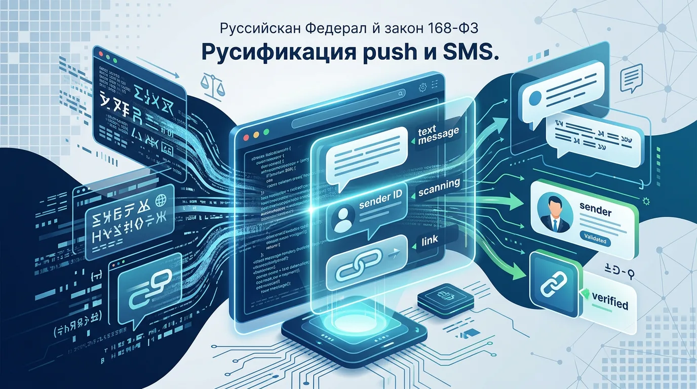 Русификация push и SMS