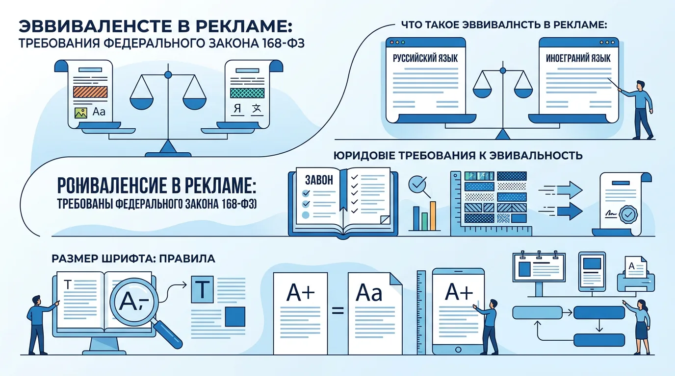 Равнозначность в рекламе: требования 168-ФЗ