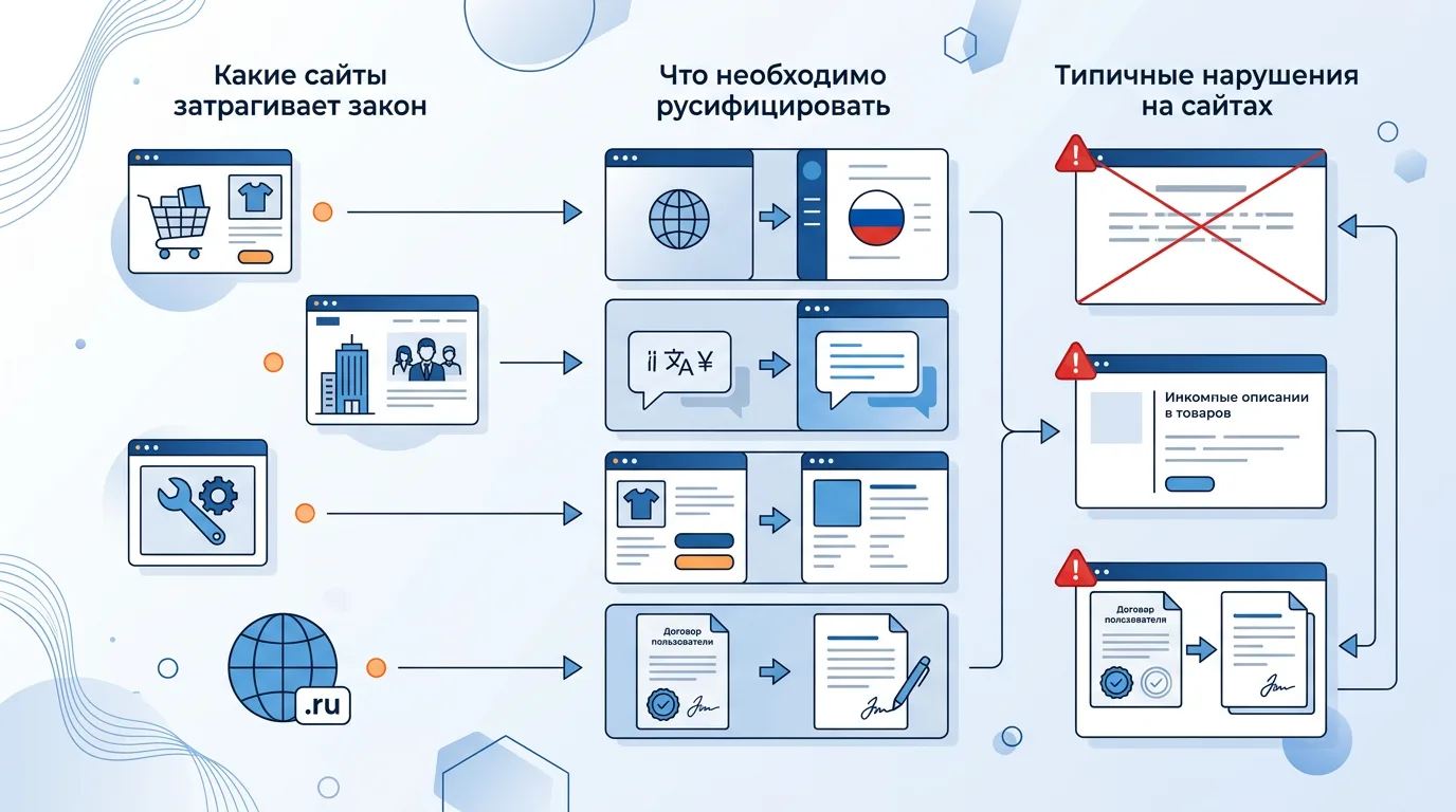 Русификация сайта: что меняется