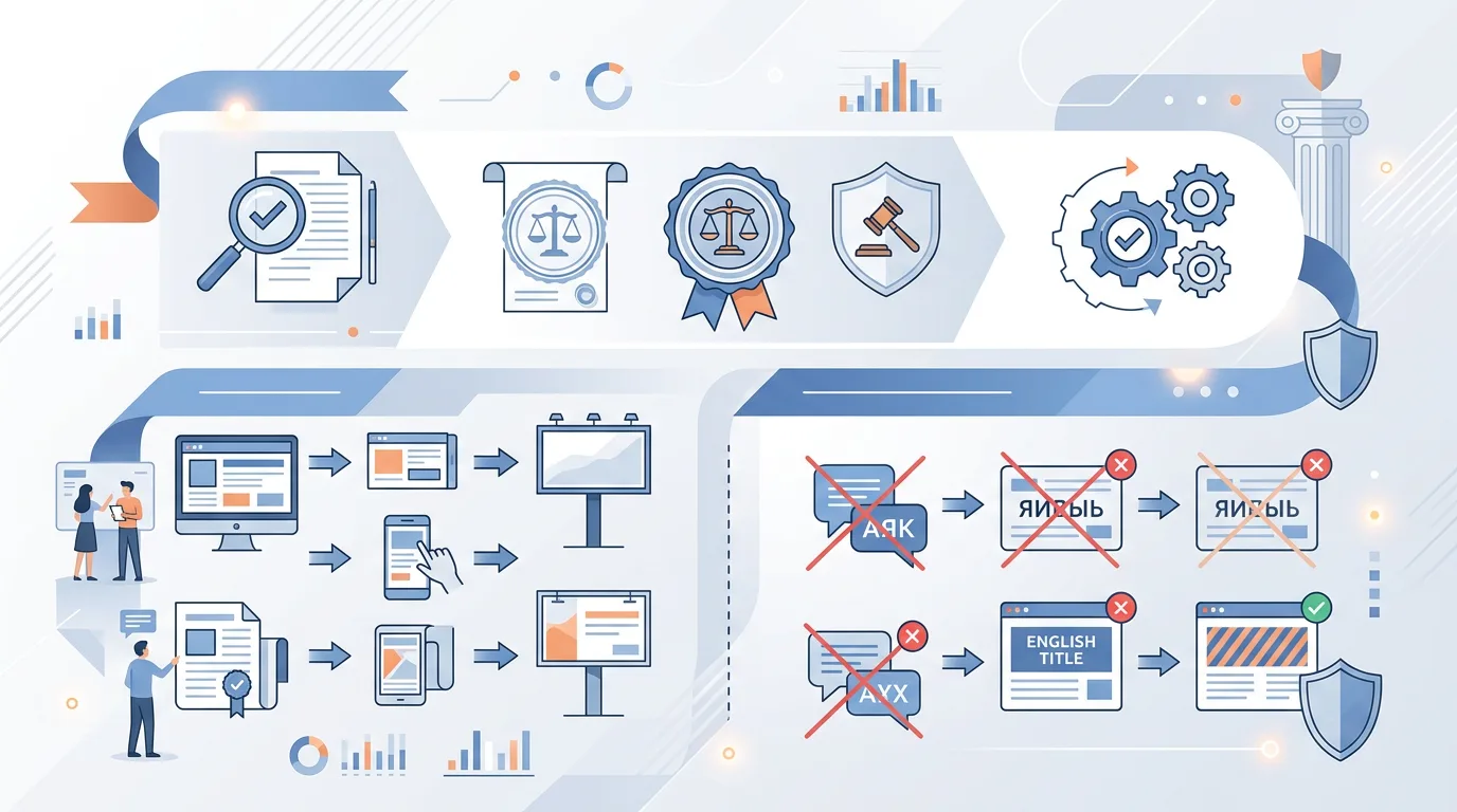 Русификация рекламы: требования закона