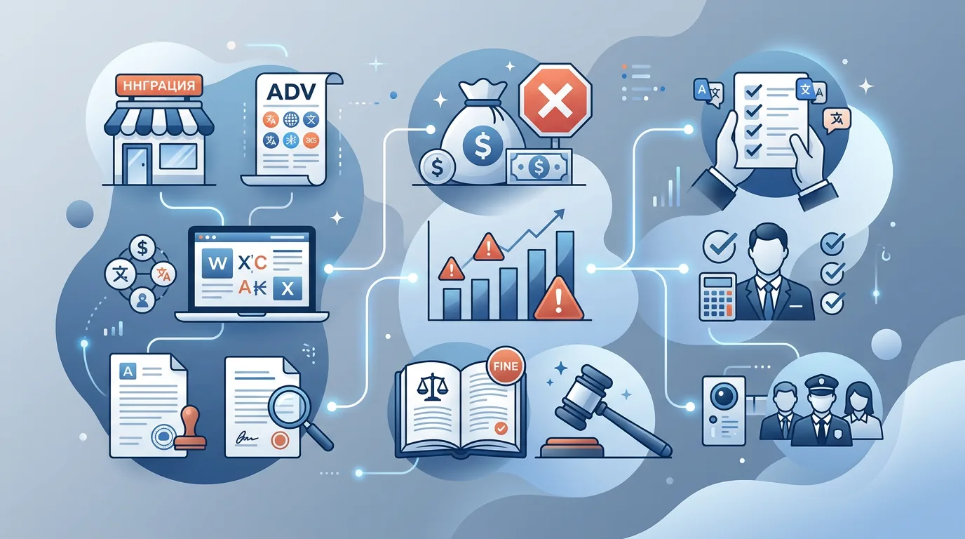 С 1 марта: штрафы за иностранные слова