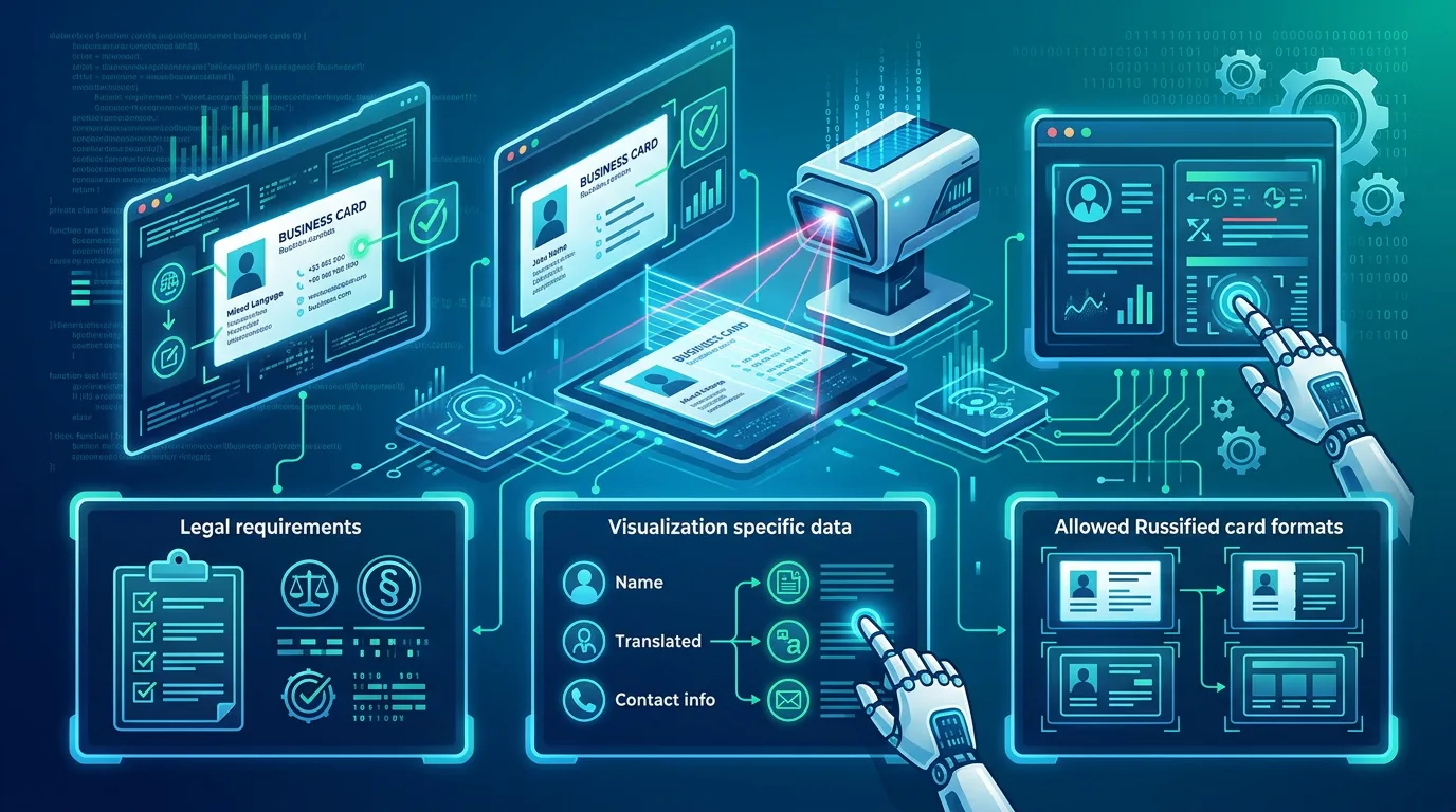 Русификация визиток