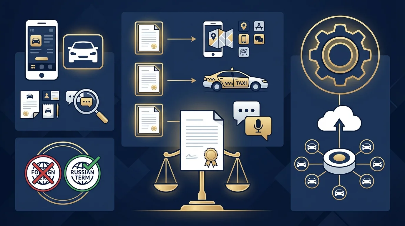 Русификация такси: требования закона